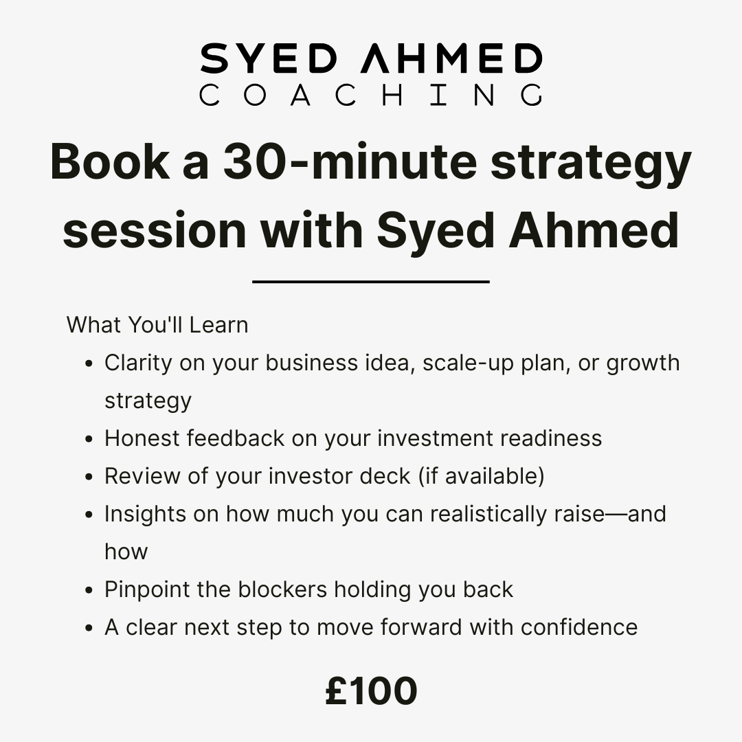 Book a 30-minute strategy session with Syed Ahmed
